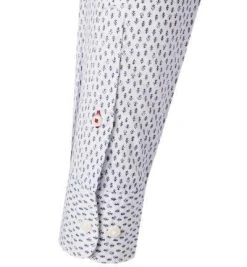 Tommy Hilfiger Hemd MW0MW20553/0K4 Slim Fit, Bio Baumwolle, Weiß gemustert, Weiß -hemdenverkauf 376681 norm4