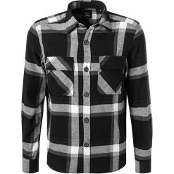 Strellson Hemd Norman 30028373/010 Baumwolle, Schwarz-weiß kariert, Schwarz-weiß