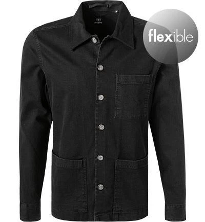 Strellson Hemd Nile 30028369/001 Overshirt, Baumwolle, Schwarz 2 Strellson Hemd Nile 30028369/001 Overshirt, Baumwolle, Schwarz – Bild 2
