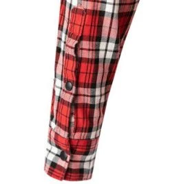 Strellson Hemd Cedric 30028357/620 Baumwolle, Extra langer Arm, Rot kariert, Rot -hemdenverkauf 376777 norm3