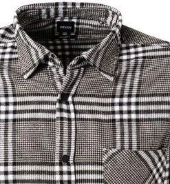 BOSS Hemd Riou 50457778/262 Regular Fit, Schwarz-beige kariert, Beige -hemdenverkauf 376779 norm2