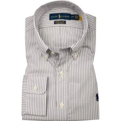 Polo Ralph Lauren Hemd 710815612/002 Custom Fit, Baumwolle, Grau-weiß gestreift, Grau-weiß