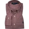 Polo Ralph Lauren Hemd 710849298/006 Slim Fit, Baumwolle, Rot-weiß kariert, Rot-weiß