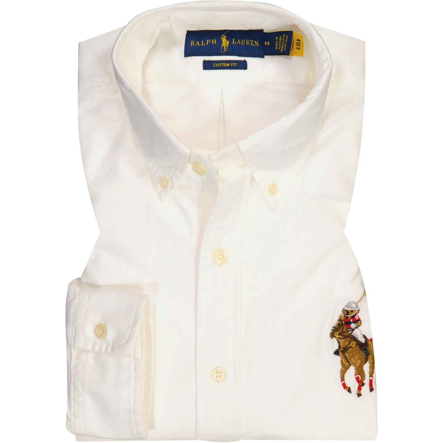 Polo Ralph Lauren Hemd 710859259/002 Custom Fit, Baumwolle, Weiß 1 Polo Ralph Lauren Hemd 710859259/002 Custom Fit, Baumwolle, Weiß