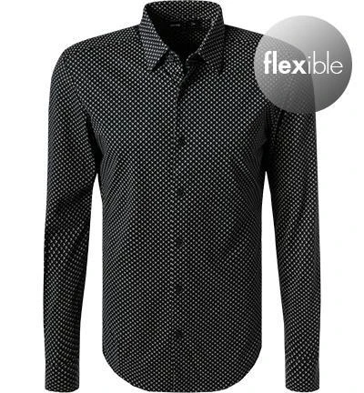 BOSS Hemd Roan 50458367/405 Slim Fit, Jersey, Nachtblau 2 BOSS Hemd Roan 50458367/405 Slim Fit, Jersey, Nachtblau – Bild 2