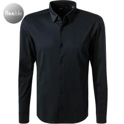 BOSS Hemd Roan 50458367/404 Slim Fit, Jersey, Navy