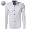 BOSS Hemd Roan 50458367/100 Slim Fit, Jersey, Weiß