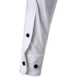 BOSS Hemd Roan 50458367/100 Slim Fit, Jersey, Weiß -hemdenverkauf 376829 norm3