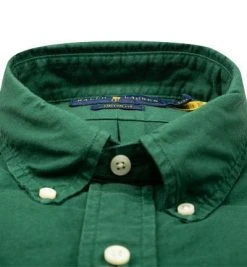 Polo Ralph Lauren Hemd 710805564/003 Custom Fit, Baumwolle, Grün -hemdenverkauf 376833 norm2