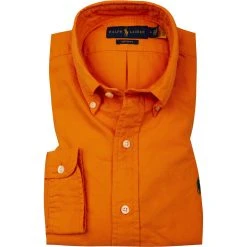 Polo Ralph Lauren Hemd 710805564/021 Custom Fit, Baumwolle, Orange