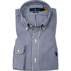 Polo Ralph Lauren Hemd 710804256/001 Slim Fit, Baumwolle, Navy-weiß gestreift, Navy-weiß