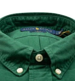 Polo Ralph Lauren Hemd 710804257/003 Slim Fit, Baumwolle, Grün -hemdenverkauf 376864 norm2