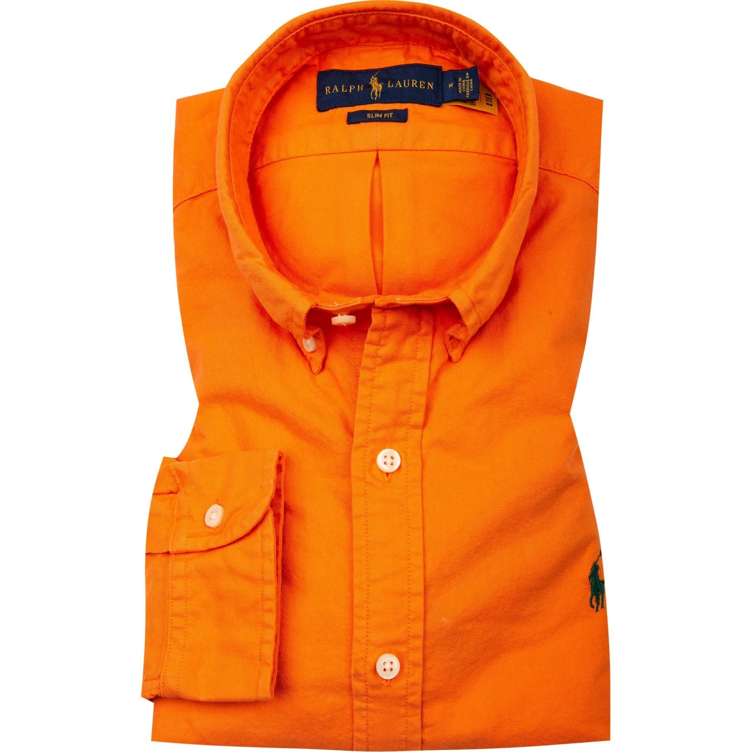 Polo Ralph Lauren Hemd 710804257/024 Slim Fit, Baumwolle, Orange 1 Polo Ralph Lauren Hemd 710804257/024 Slim Fit, Baumwolle, Orange