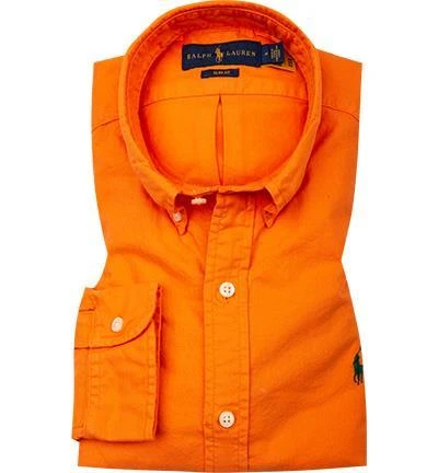Polo Ralph Lauren Hemd 710804257/024 Slim Fit, Baumwolle, Orange 2 Polo Ralph Lauren Hemd 710804257/024 Slim Fit, Baumwolle, Orange – Bild 2