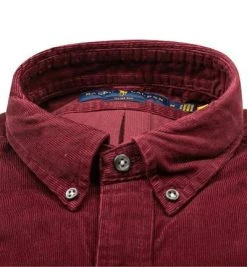 Polo Ralph Lauren Hemd 710853157/002 Slim Fit, Cord, Weinrot -hemdenverkauf 376869 norm2