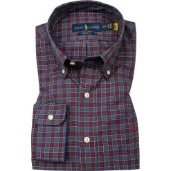 Polo Ralph Lauren Hemd 710767399/002 Custom Fit, Baumwolle, Blau-rot kariert, Blau-rot