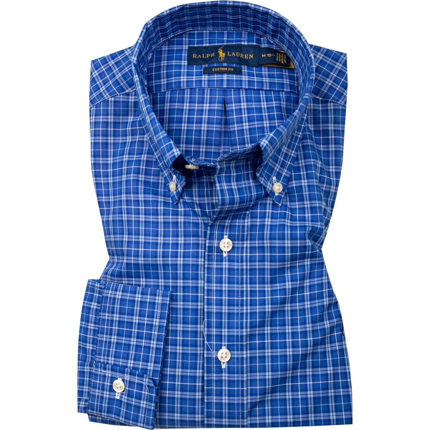 Polo Ralph Lauren Hemd 710767399/004 Custom Fit, Baumwolle, Blau kariert, Blau 1 Polo Ralph Lauren Hemd 710767399/004 Custom Fit, Baumwolle, Blau kariert, Blau