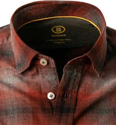 BOGNER Hemd Timi 5867/6960/592 Twill, Rotbraun-grau kariert, Rot 3 BOGNER Hemd Timi 5867/6960/592 Twill, Rotbraun-grau kariert, Rot – Bild 3