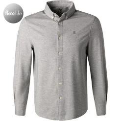 BOGNER Hemd Franz-5 5835/2727/011 Regular Fit, Jersey-Piqué, Hellgrau meliert, Hellgrau