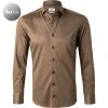 ETERNA Hemd 2159/YS82/67/34 Slim Fit, Jersey CO2-Neutral, Taupe