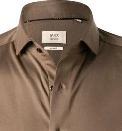ETERNA Hemd 2159/YS82/67/34 Slim Fit, Jersey CO2-Neutral, Taupe -hemdenverkauf 377266 norm2