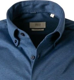 ETERNA Hemd 2159/LS84/17 Comfort Fit, Jersey CO2-Neutral, Blau meliert, Blau -hemdenverkauf 377273 norm2