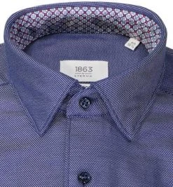ETERNA Hemd 2338/XS5P/18 Modern Fit, Twill CO2-Neutral, Dunkelblau meliert, Dunkelblau -hemdenverkauf 377279 norm2