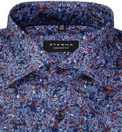 ETERNA Hemd 8046/E19K/82 Comfort Fit, Baumwolle, Dunkelblau gemustert, Dunkelblau -hemdenverkauf 377281 norm2
