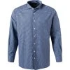 ETON Hemd 1000/02555/25 Contemporary Fit, Flanell, Blau kariert, Blau