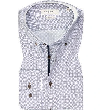 bugatti Hemd 9350/88501/350 Modern Fit, Baumwolle, Hellblau gemustert, Hellblau 2 bugatti Hemd 9350/88501/350 Modern Fit, Baumwolle, Hellblau gemustert, Hellblau – Bild 2