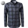 DESOTO Hemd Modern B.D. 47013-3/523 Jersey, Dunkelblau-schwarz kariert, Dunkelblau