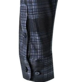 DESOTO Hemd Modern B.D. 47013-3/523 Jersey, Dunkelblau-schwarz kariert, Dunkelblau -hemdenverkauf 377393 norm3