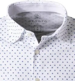 DESOTO Hemd Kent 47028-3/151 Jersey, Weiß-blau gemustert, Weiß-blau -hemdenverkauf 377394 norm2