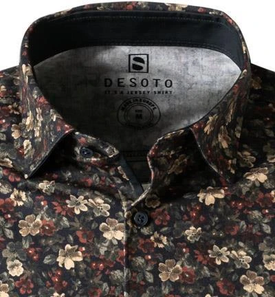 DESOTO Hemd Kent 48328-3/648 Jersey, Multicolor gemustert, Multicolor 3 DESOTO Hemd Kent 48328-3/648 Jersey, Multicolor gemustert, Multicolor – Bild 3