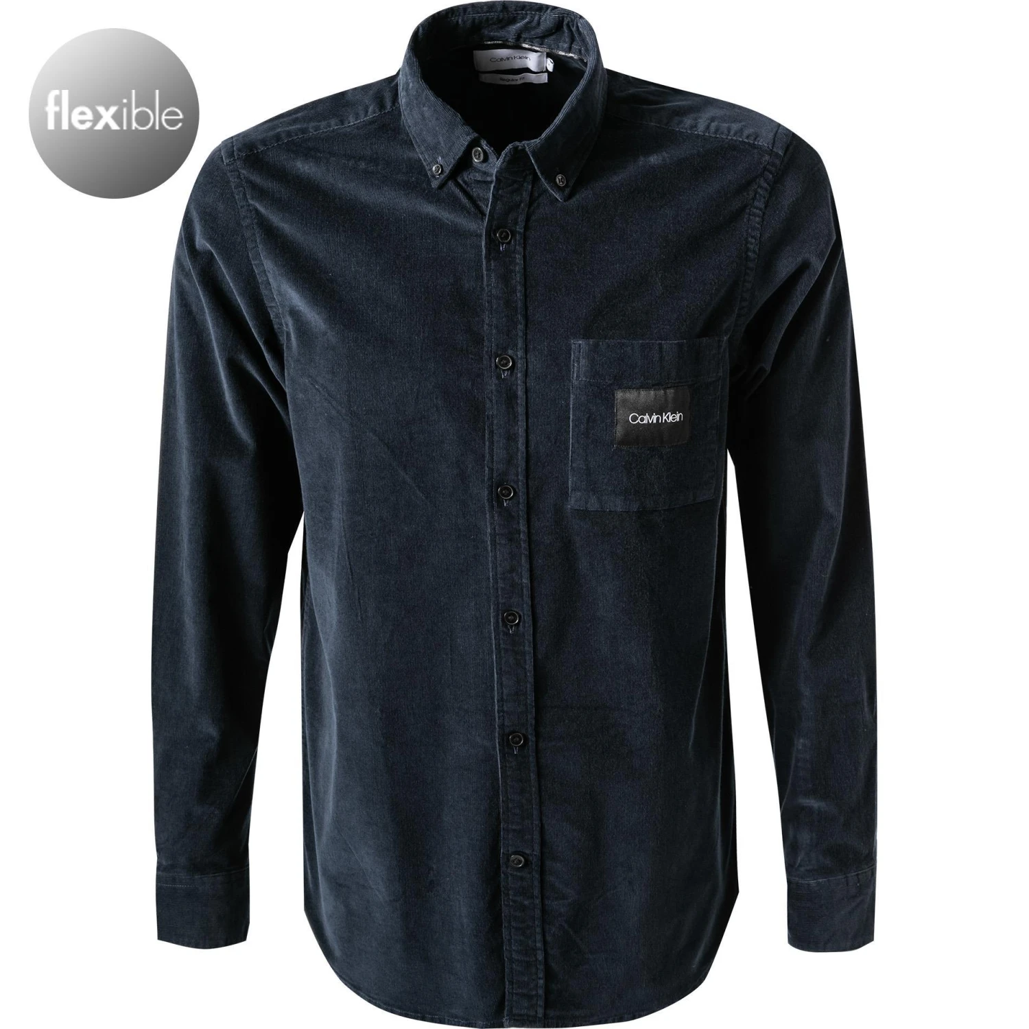 Calvin Klein Hemd K10K107512/DW4 Overshirt, Regular Fit, Cord, Navy 1 Calvin Klein Hemd K10K107512/DW4 Overshirt, Regular Fit, Cord, Navy