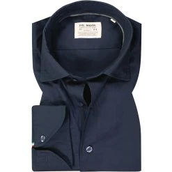 FIL NOIR Hemd Angelo 60002/70 Shaped Fit, Baumwolle CO2-Neutral, Nachtblau