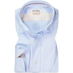 FIL NOIR Hemd Milano 51501/62 Shaped Fit, Baumwolle CO2-Neutral, Hellblau