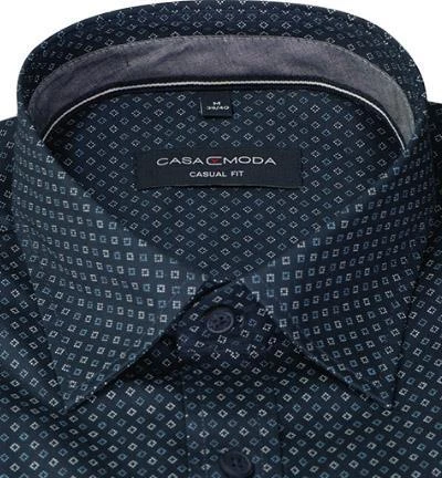 CasaModa Hemd 413715000/100 Casual Fit, Baumwolle, Blau gemustert, Blau 3 CasaModa Hemd 413715000/100 Casual Fit, Baumwolle, Blau gemustert, Blau – Bild 3