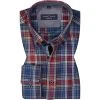 CasaModa Hemd 413717800/400 Casual Fit, Baumwolle, Multicolour gemustert, Rot