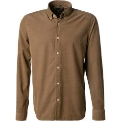 Marc O'Polo Hemd 129 7233 42180/745 Regular Fit, Bio Baumwolle, Beige