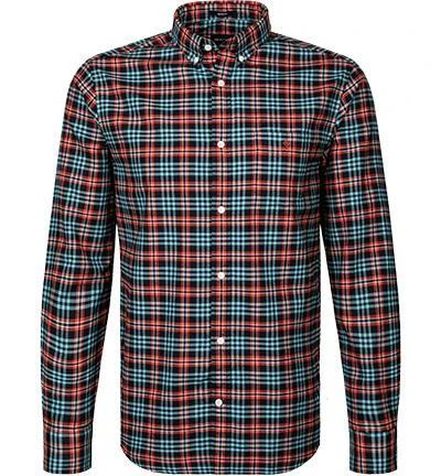 Gant Hemd 3016970/805 Regular Fit, Baumwolle, Dunkelblau-orange kariert, Dunkelorange 2 Gant Hemd 3016970/805 Regular Fit, Baumwolle, Dunkelblau-orange kariert, Dunkelorange – Bild 2