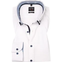 OLYMP Level Five Body Fit 2152/84/00 Hemd, Baumwolle, Weiß