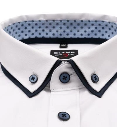 OLYMP Level Five Body Fit 2152/84/00 Hemd, Baumwolle, Weiß 3 OLYMP Level Five Body Fit 2152/84/00 Hemd, Baumwolle, Weiß – Bild 3