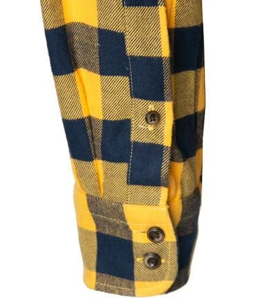 OLYMP Casual Modern Fit 4072/84/51 Hemd, Baumwolle, Gelb-blau kariert, Gelb 4 OLYMP Casual Modern Fit 4072/84/51 Hemd, Baumwolle, Gelb-blau kariert, Gelb – Bild 4