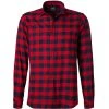 OLYMP Casual Modern Fit 4072/84/35 Hemd, Baumwolle, Rot-blau kariert, Rot