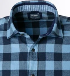 OLYMP Casual Modern Fit 4072/84/15 Hemd, Baumwolle, Blau kariert, Blau -hemdenverkauf 377793 norm2