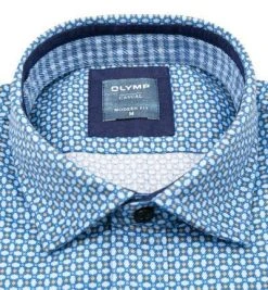 OLYMP Casual Modern Fit 4080/84/28 Hemd, Bio Baumwolle, Hellblau gemustert, Hellblau-braun 6 OLYMP Casual Modern Fit 4080/84/28 Hemd, Bio Baumwolle, Hellblau gemustert, Hellblau-braun -hemdenverkauf 377801 norm2