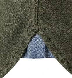 camel active Hemd 409131/6S07/93 Overshirt, Regular Fit, Baumwolle, Olivgrün meliert, Oliv -hemdenverkauf 377808 norm3