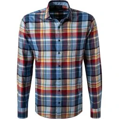 OLYMP Causal Modern Fit 4082/84/35 Hemd, Flanell, Multicolour kariert, Multicolour