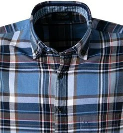 OLYMP Casual Modern Fit 4092/84/15 Hemd, Baumwolle, Blau-rot kariert, Blau-braun-rot -hemdenverkauf 377813 norm2